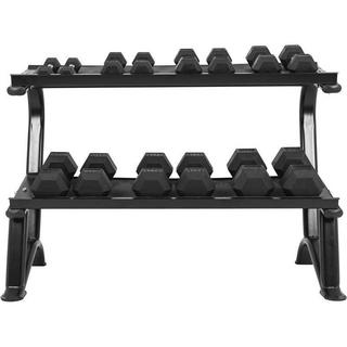 Gorilla Sports  RACK DE RANGEMENT POUR HALTERES HEXAGONAUX | MUSCULATION | NOIR 