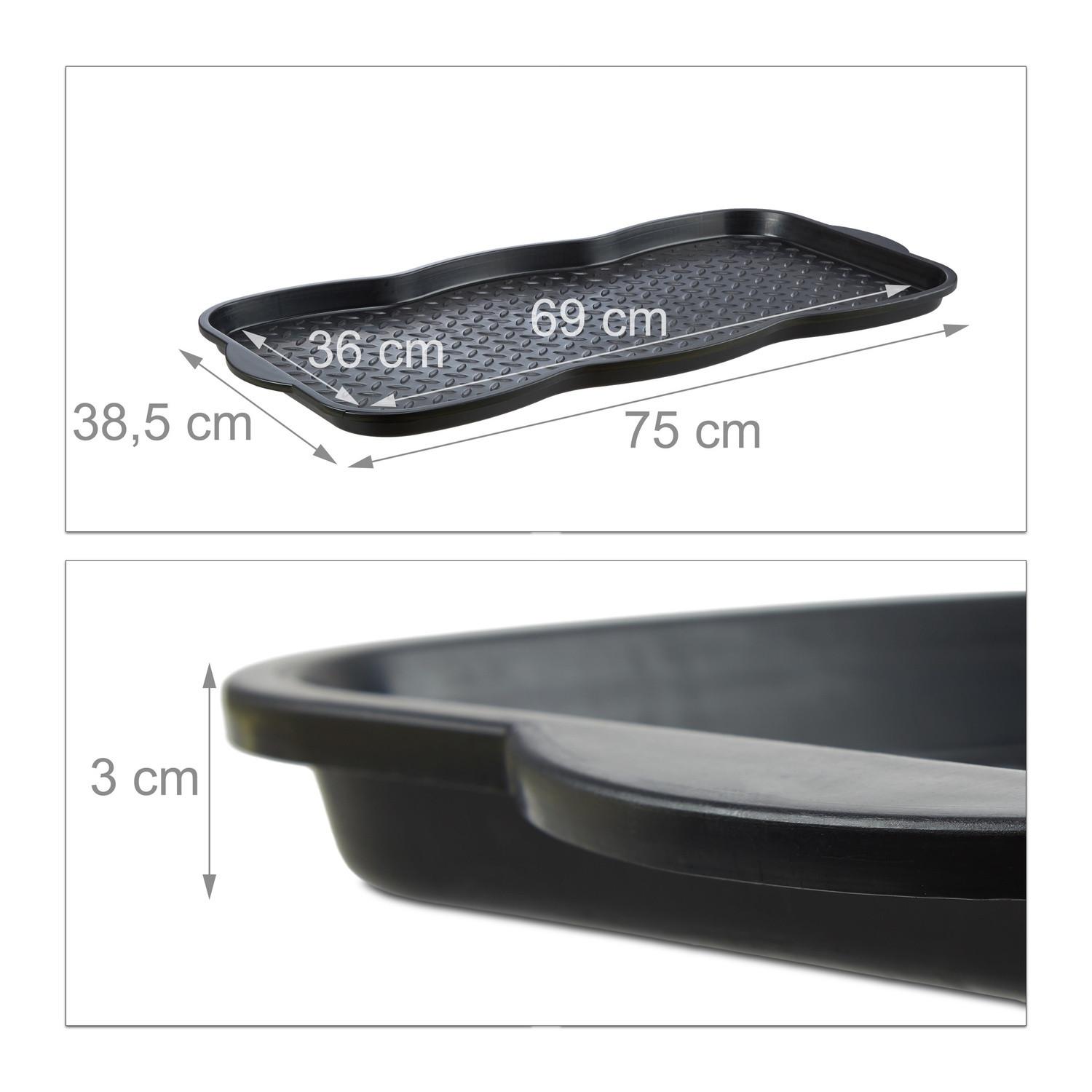 B2X Großes Schuhtablett für 3 Paar  