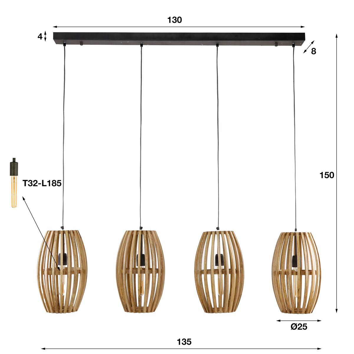 mutoni industrial Hängelampe Orbit 4L  