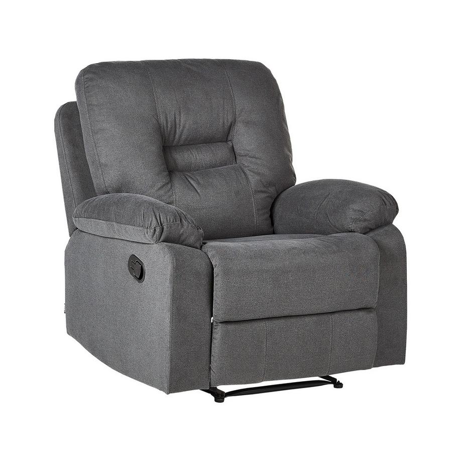 Beliani Fauteuil inclinable en Tissu  BERGEN  