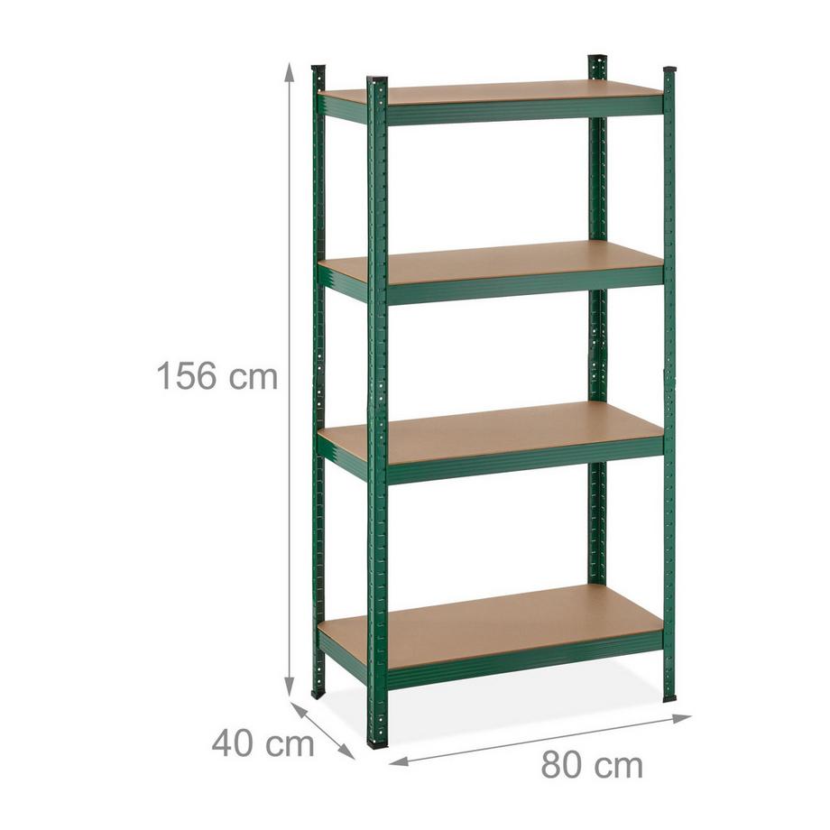 Northix  Stabiles Regal mit 4 Ebenen 