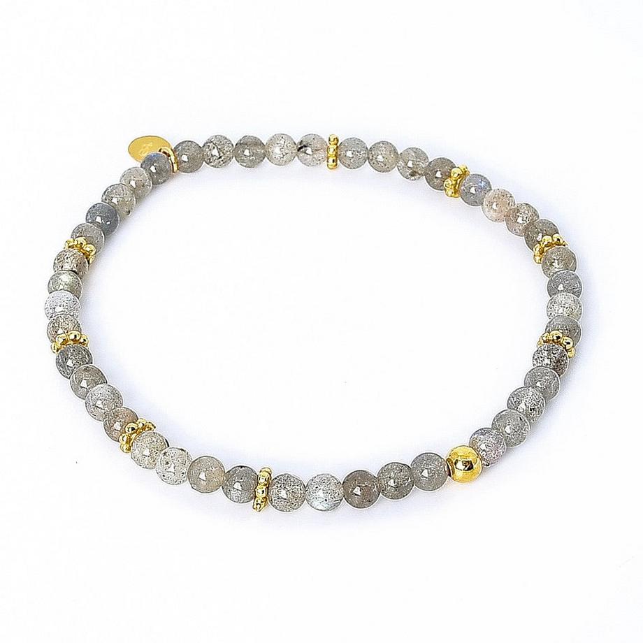 Ladina  Armband mit Labradorit & Silber vergoldet