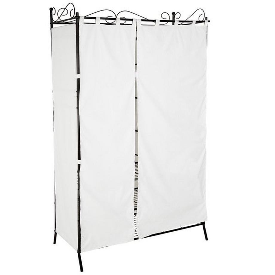 Tectake Armoire penderie vestiaire  3 grands et 3 petits compartiments  