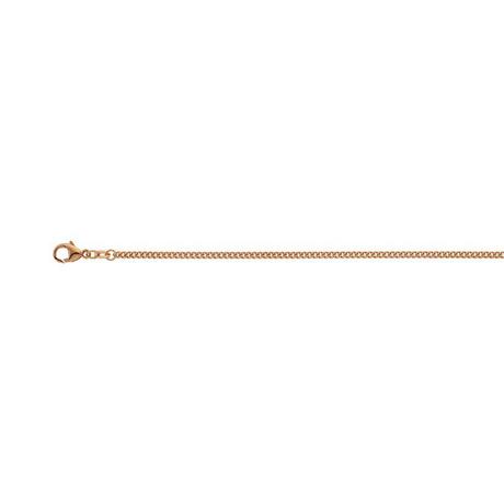 MUAU Schmuck  Collier gourmette or rose 750, 2.4mm, 45cm 