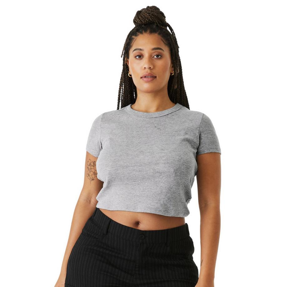 Bella + Canvas Kurzes Top mit Rundhalsausschnitt  