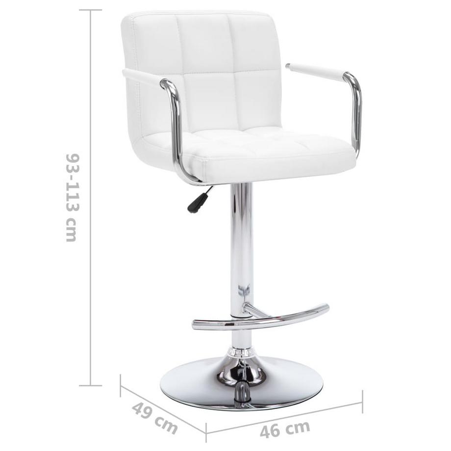 VidaXL Tabouret de bar cuir artificiel  