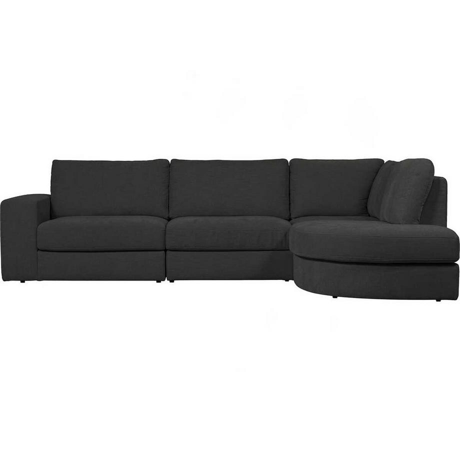 Divano angolare Family curvo a destra antracite 301x189