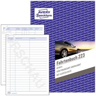 Avery-Zweckform  Avery Zweckform carnet de route, A5 