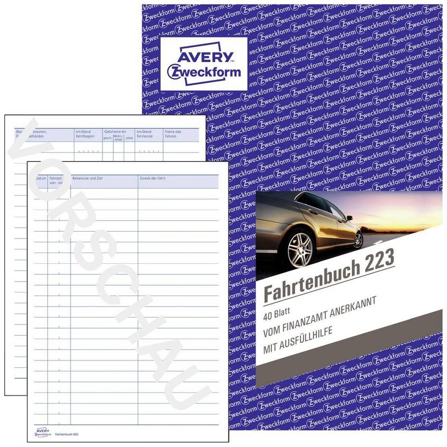 Avery-Zweckform  Avery Zweckform Fahrtenbuch, A5 