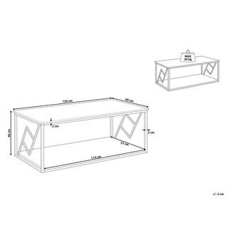 Beliani Table basse en Panneau de particules Industriel FORRES  