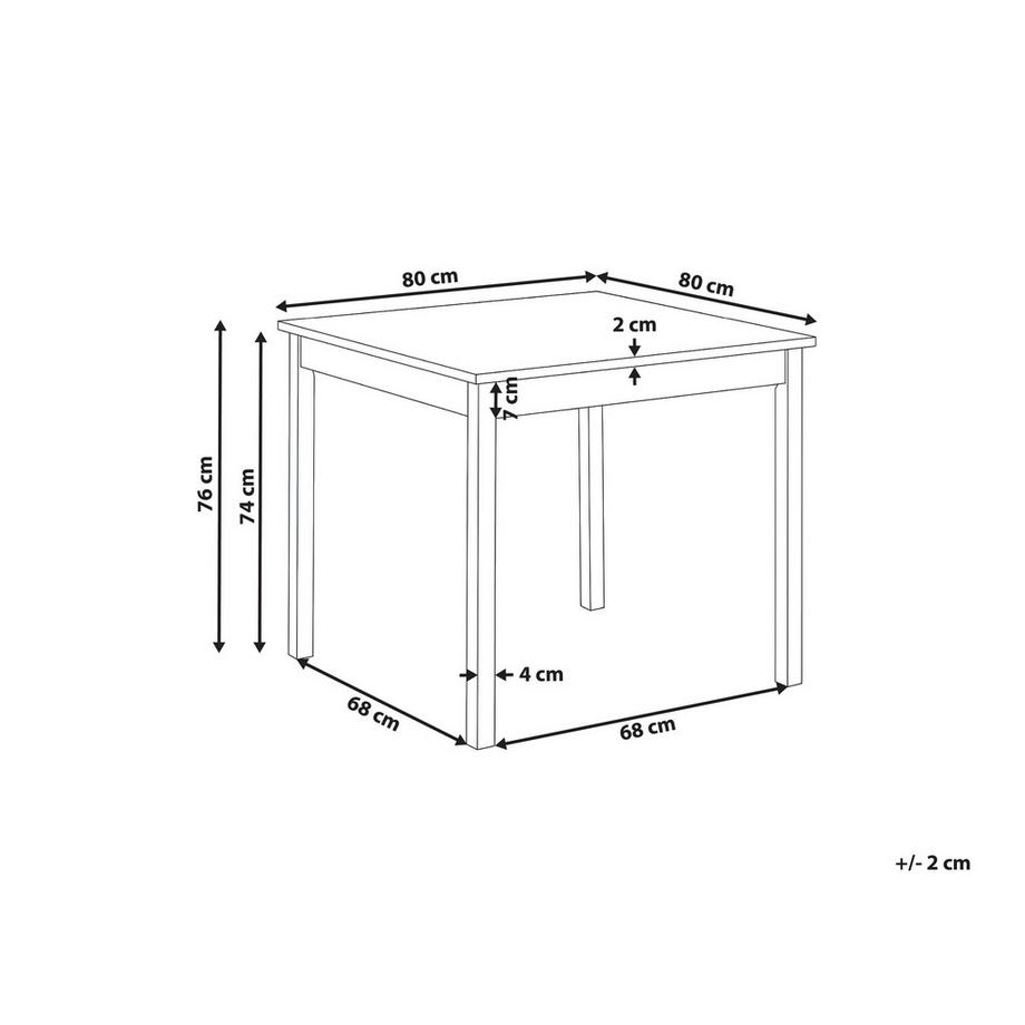 Beliani Table de repas en MDF Minimaliste BATTERSBY  