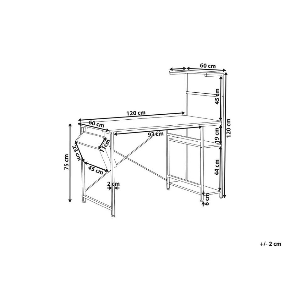 Beliani Table de bureau en MDF  ARAMINGO  
