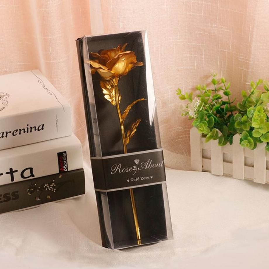 eStore Rose Éternelle - Or avec tige dorée  