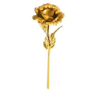 Rose Éternelle - Or avec tige dorée