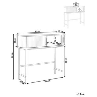 Beliani Console en MDF Rétro BRADLEY  