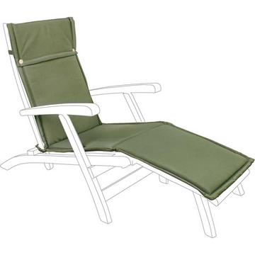 Coussin de jardin oléfine vert pour Steamer 50x176