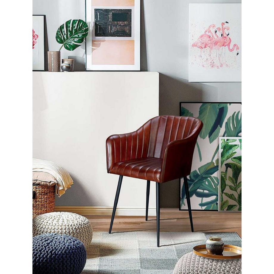 mutoni Armlehnstuhl Leder  