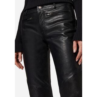 RICANO  Lederhose Donna, mit Biker-Elementen 