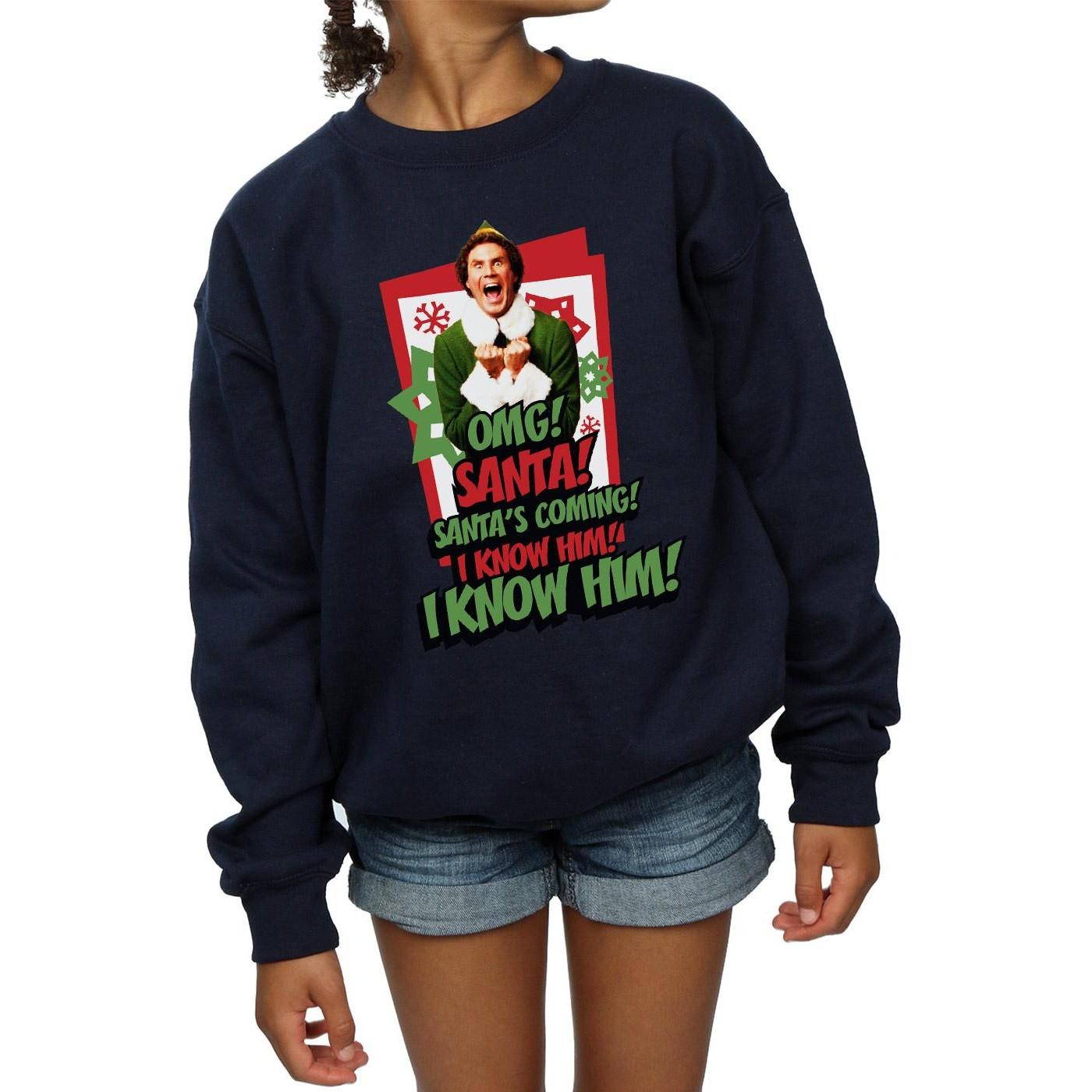 Elf  OMG Santa Sweatshirt 