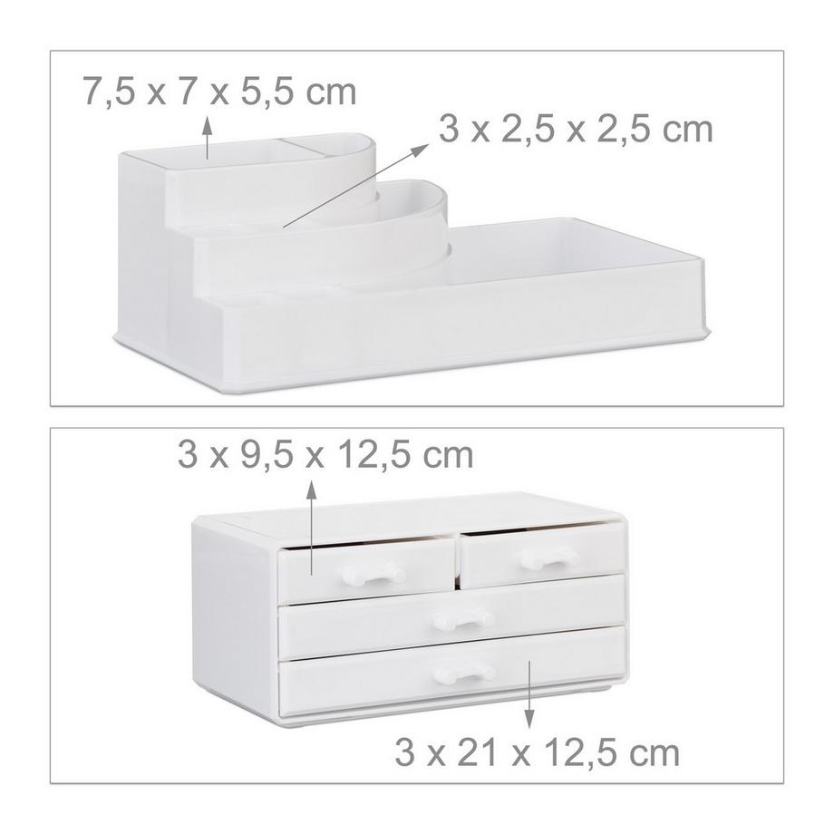 B2X  Make-up-Aufbewahrung mit 4 Schubladen 