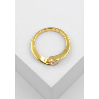 MUAU Schmuck  Bague Solitaire Diamant 0.30ct. or jaune 750 