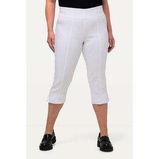 Ulla Popken  Pantaloni Capri di bengalina, estremamente elasticizzati e quasi ingualcibili, con cintura elastica 