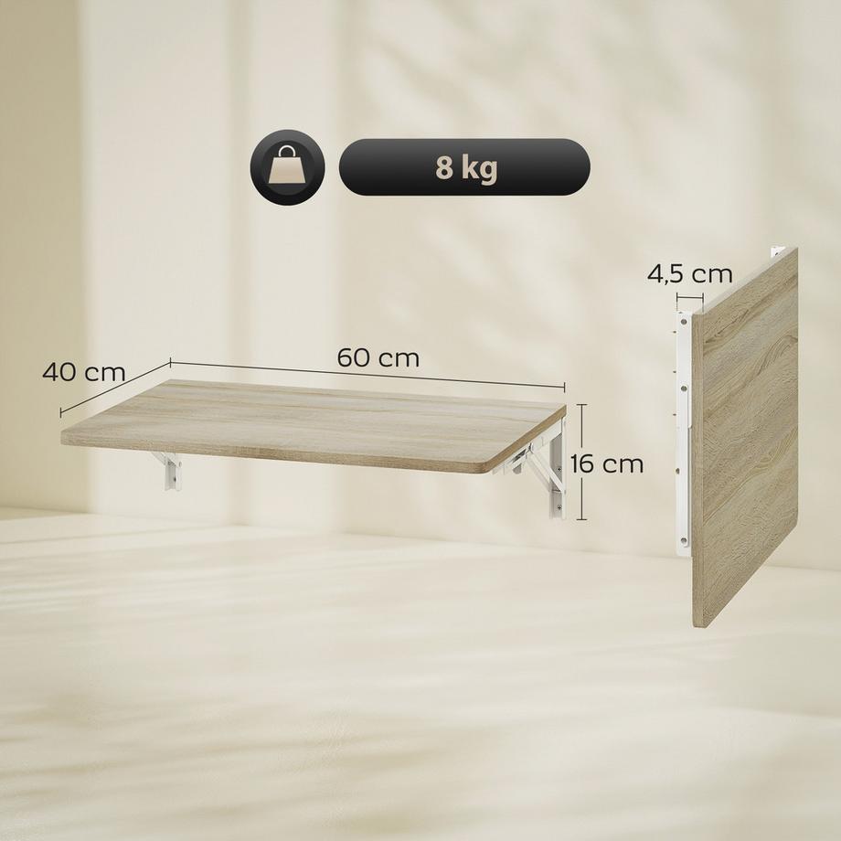 HOMCOM Wandschreibtisch  