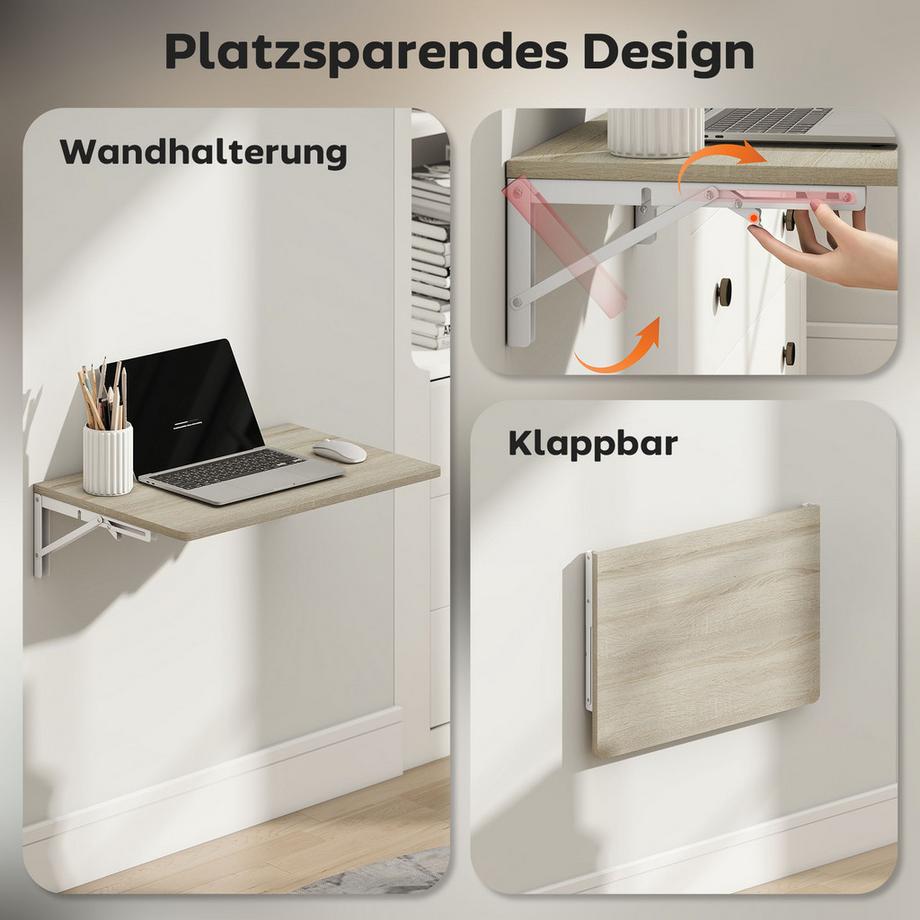 HOMCOM Wandschreibtisch  
