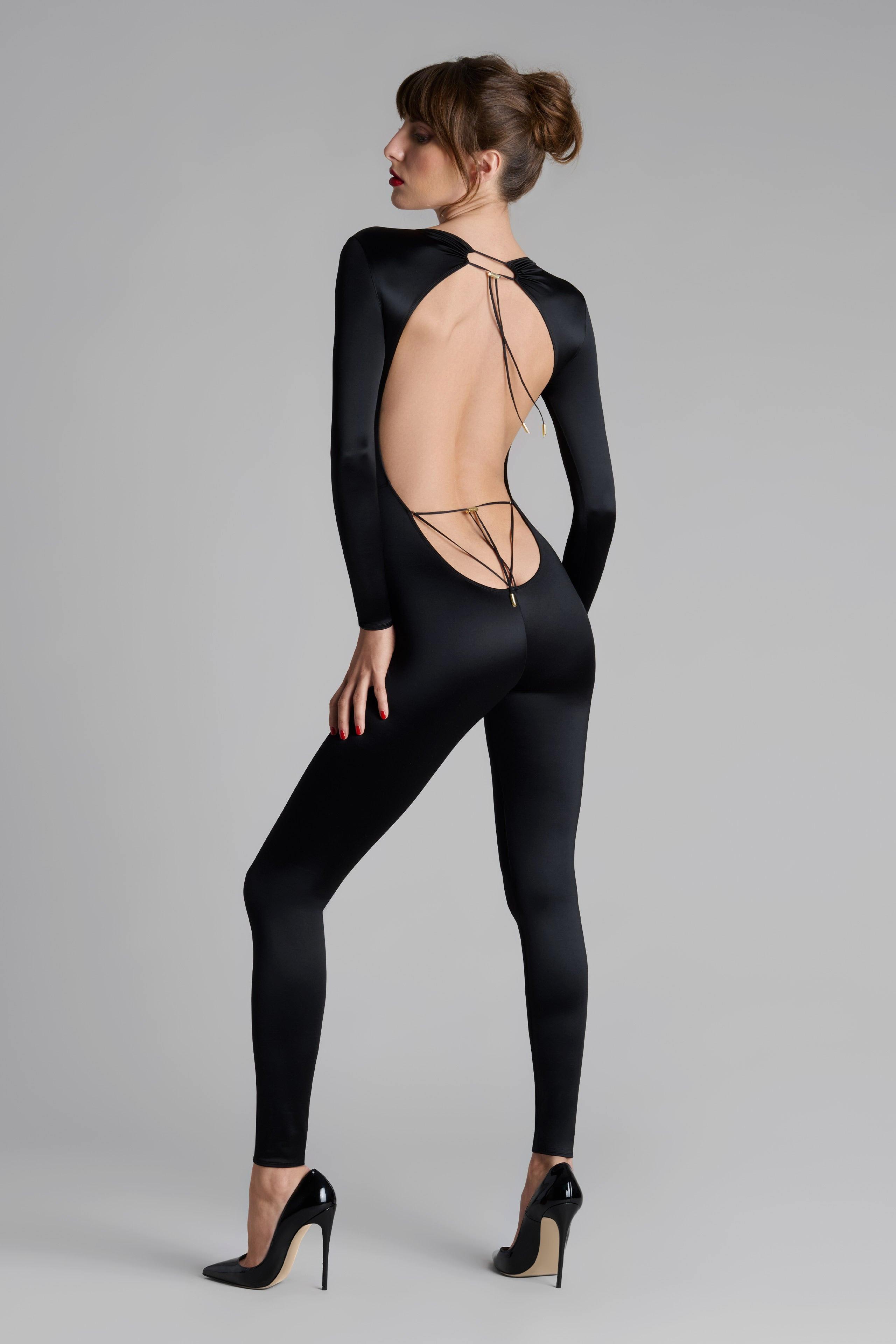 MAISON CLOSE  Catsuit dos ouvert manches longues - French Kiss 