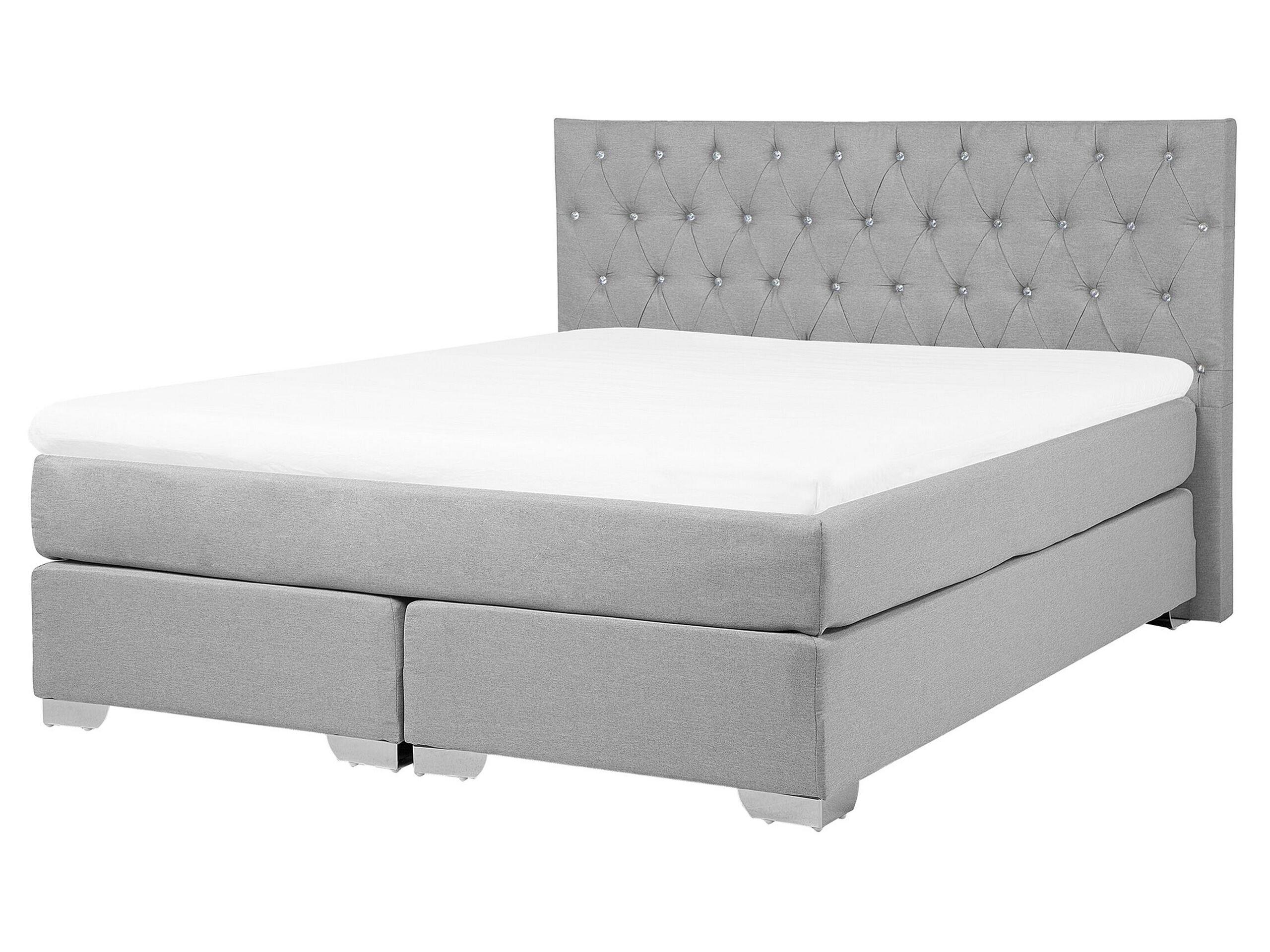 Beliani Lit Boxspring en Polyester Moderne DUCHESS  