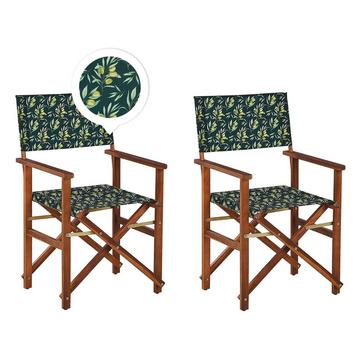 Set mit 2 Stühlen aus Polyester Modern CINE