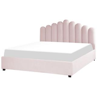 Beliani Bett mit Bettkasten aus Samtstoff Modern VINCENNES  