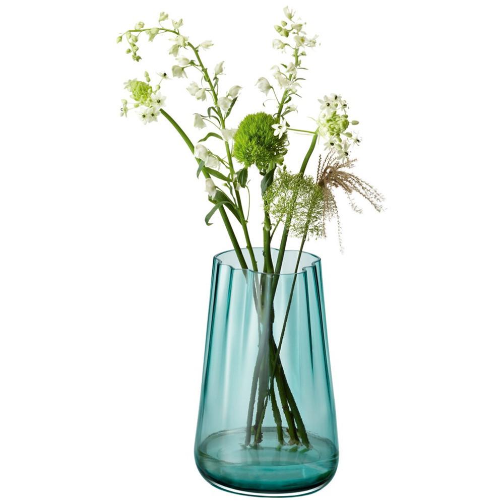 LSA International Lagoon Vase/Laterne H35cm - Meeresgrün  