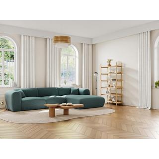 Maison Céphy Grande divano in Tessuto chiné Blu - Angolo a destra - POGNI  