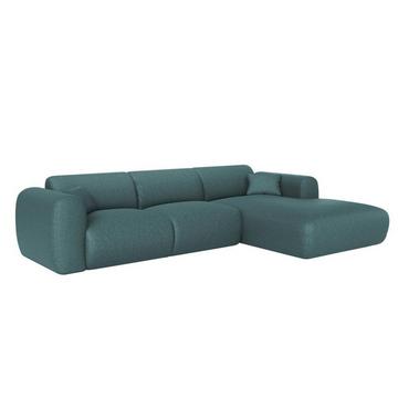 Grande divano in Tessuto chiné Blu - Angolo a destra - POGNI
