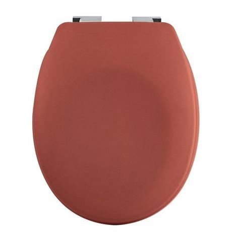 spirella Toilettensitz Duroplast NEELA Terrakotta-Matte - Verchromte ABS-Scharniere  