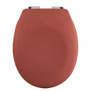 Toilettensitz Duroplast NEELA Terrakotta-Matte - Verchromte ABS-Scharniere