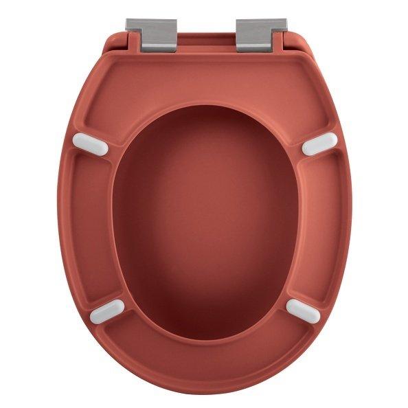 spirella Abattant WC Thermo Dur NEELA Terracotta Mat - Charnières ABS Chromé  