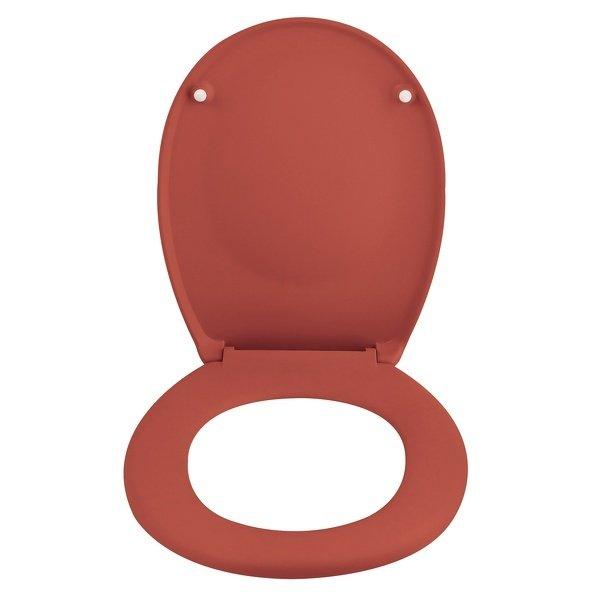 spirella Abattant WC Thermo Dur NEELA Terracotta Mat - Charnières ABS Chromé  