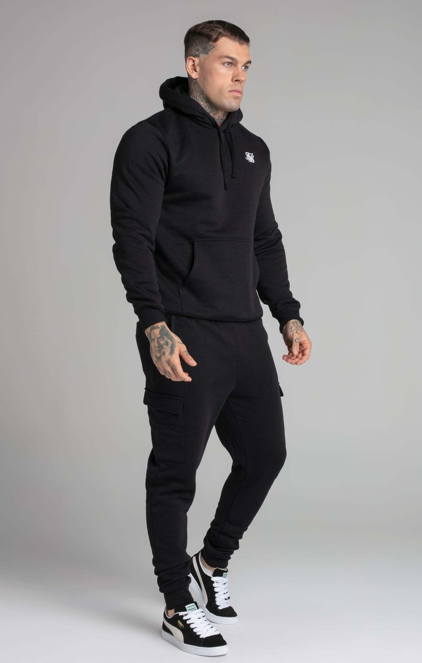 Sik Silk  Sweat à capuche Black Essential Overhead Hoodie 