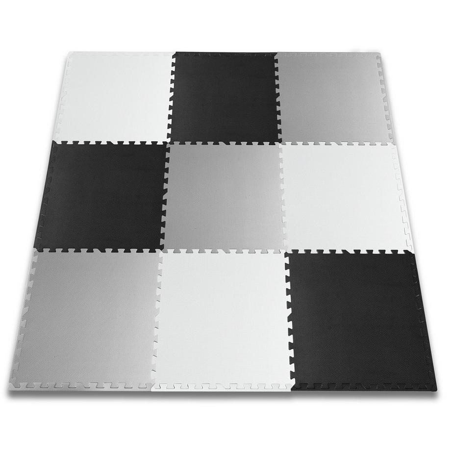 B2X  Schaumstoff-Puzzlematte Schachbrett 9-teilig 