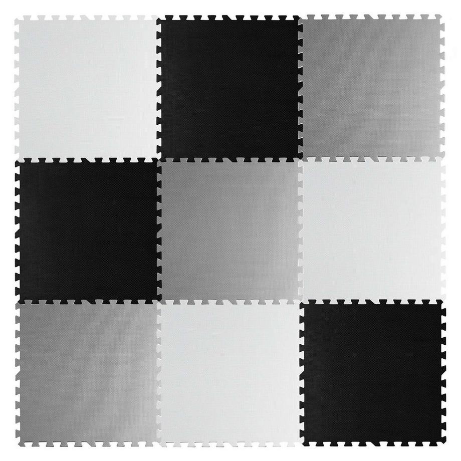 B2X  Schaumstoff-Puzzlematte Schachbrett 9-teilig 
