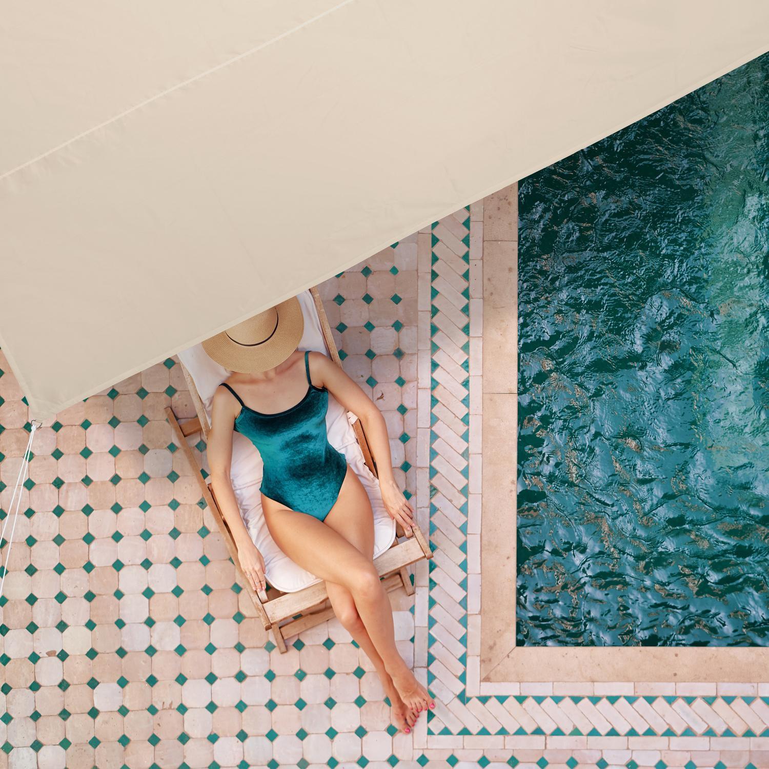 Northix Rechteckiges Terrassen-Sonnensegel  