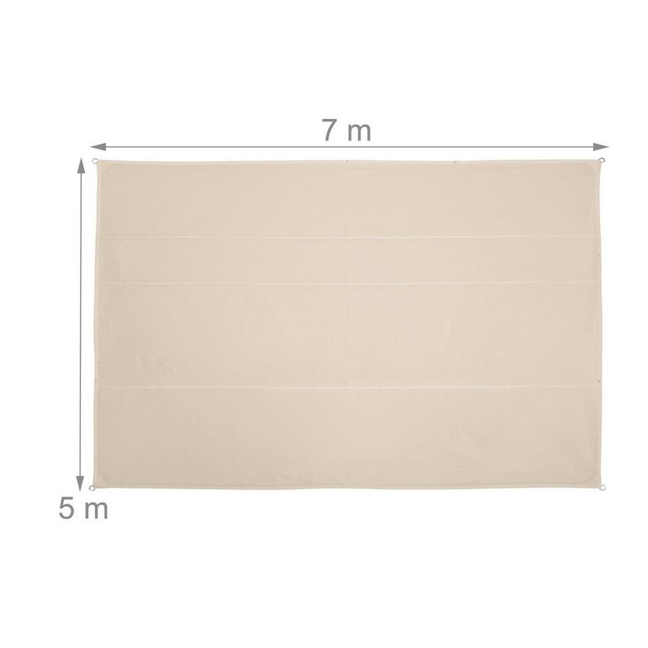 Northix Voile d'ombrage rectangulaire pour patio  