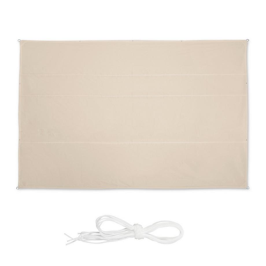 Voile d'ombrage rectangulaire pour patio
