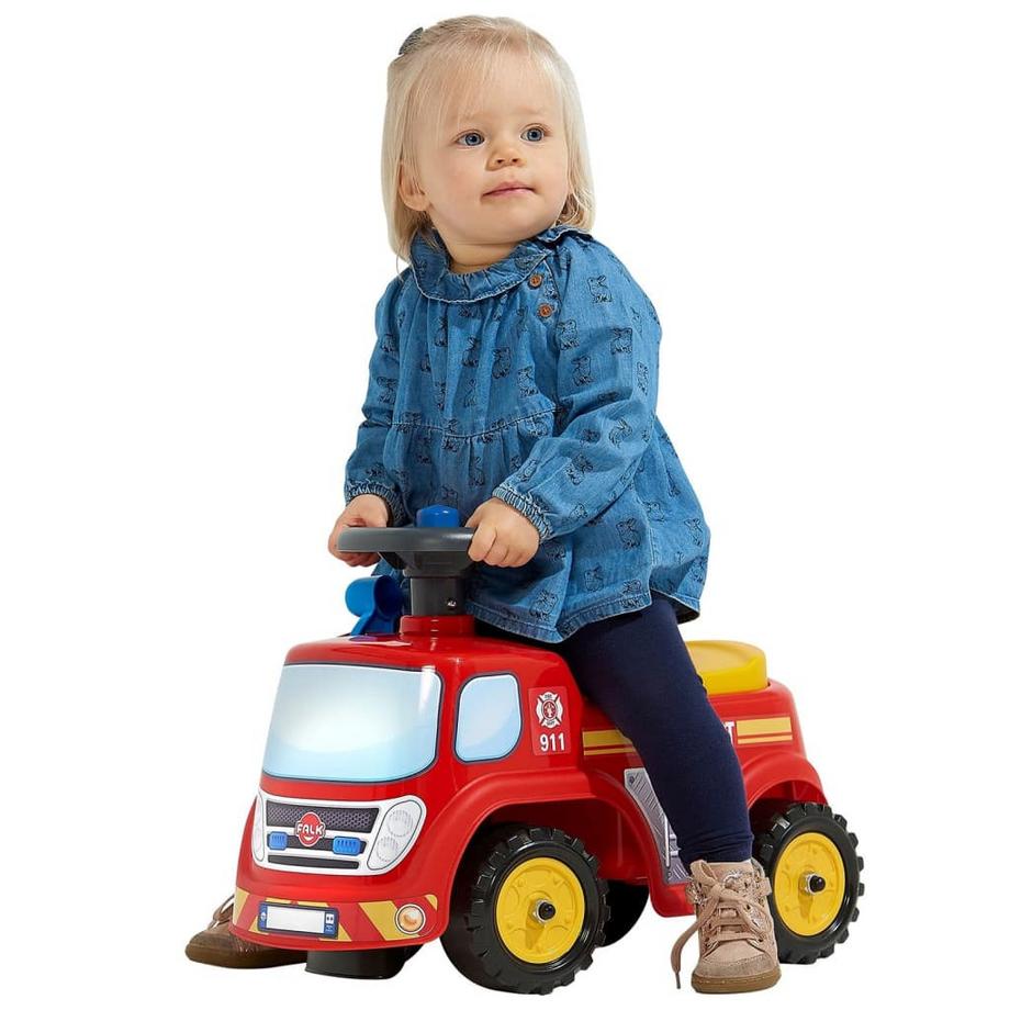 Falk  Rutscher Feuerwehr mit Lenkrad und Hupe 