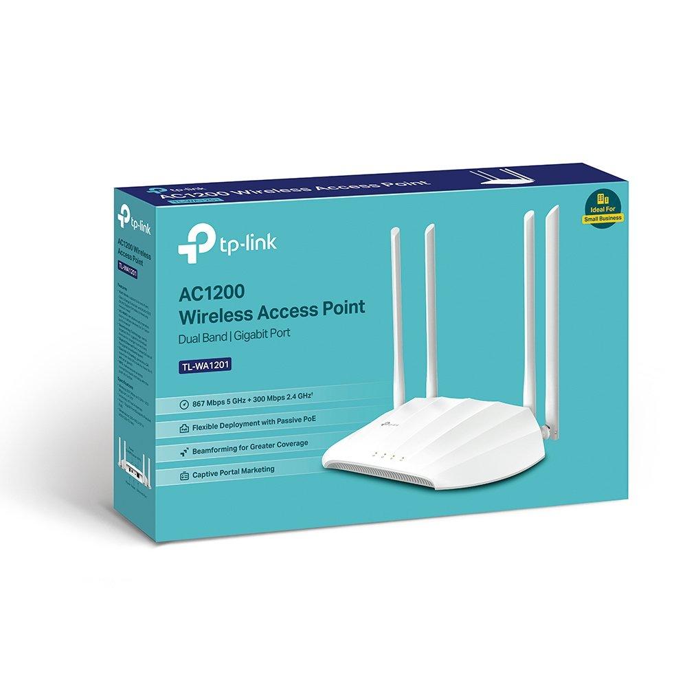 TP-Link  TL-WA1201 point d'accès réseaux locaux sans fil 867 Mbit/s Blanc Connexion Ethernet, supportant l'alimentation via ce port (PoE) 