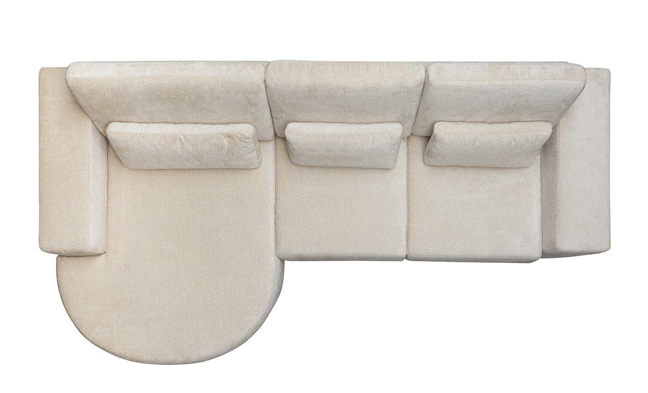 mutoni Ecksofa Felix Ottomane links weiss 300  