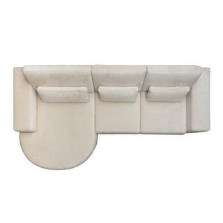 mutoni Ecksofa Felix Ottomane links weiss 300  