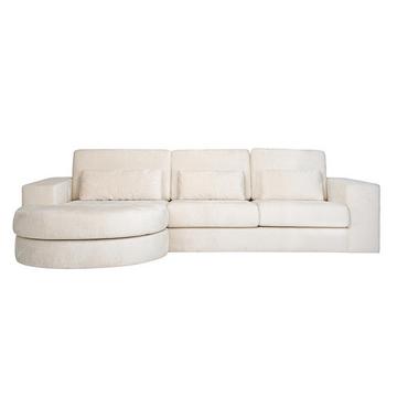 Ecksofa Felix Ottomane links weiss 300